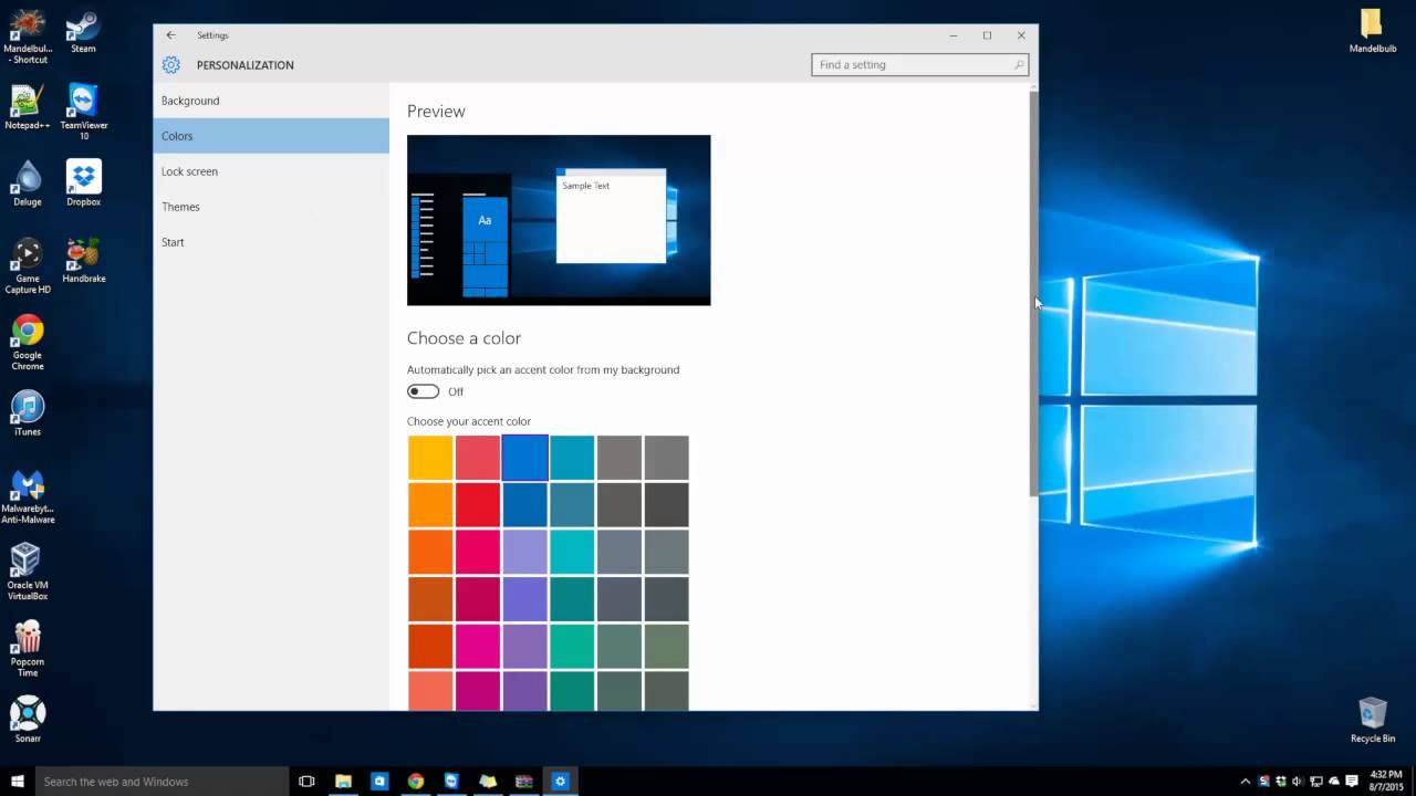 Windows 7 disable change color scheme message